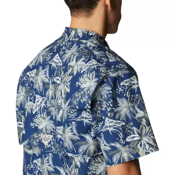imageColumbia Mens Trollers Best Short Sleeve ShirtCarbon Festive Fishin Print