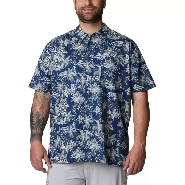 imageColumbia Mens Trollers Best Short Sleeve ShirtCarbon Festive Fishin Print