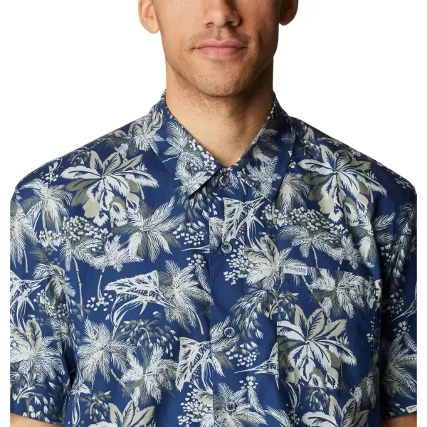 imageColumbia Mens Trollers Best Short Sleeve ShirtCarbon Festive Fishin Print