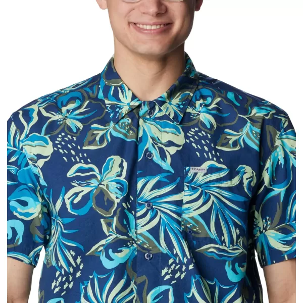 imageColumbia Mens Trollers Best Short Sleeve ShirtCarbon Wildwaters Print