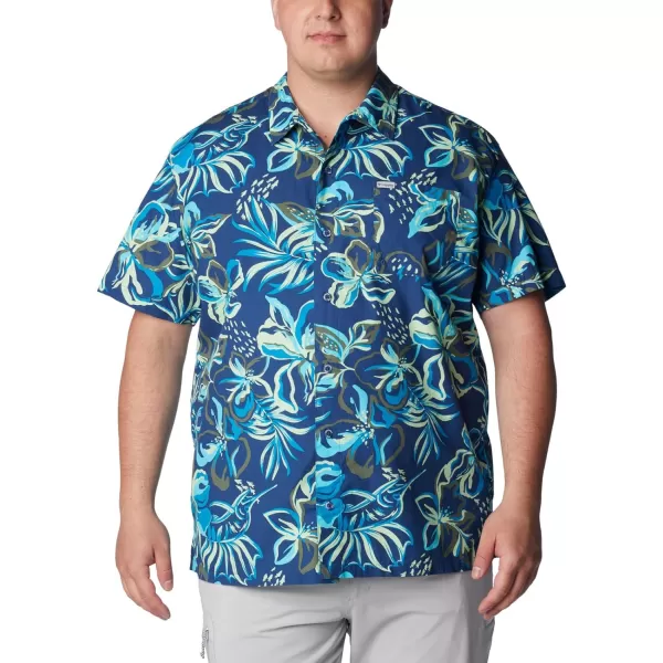 imageColumbia Mens Trollers Best Short Sleeve ShirtCarbon Wildwaters Print
