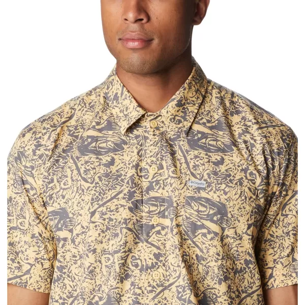 imageColumbia Mens Trollers Best Short Sleeve ShirtCocoa Butter Bass Baiting