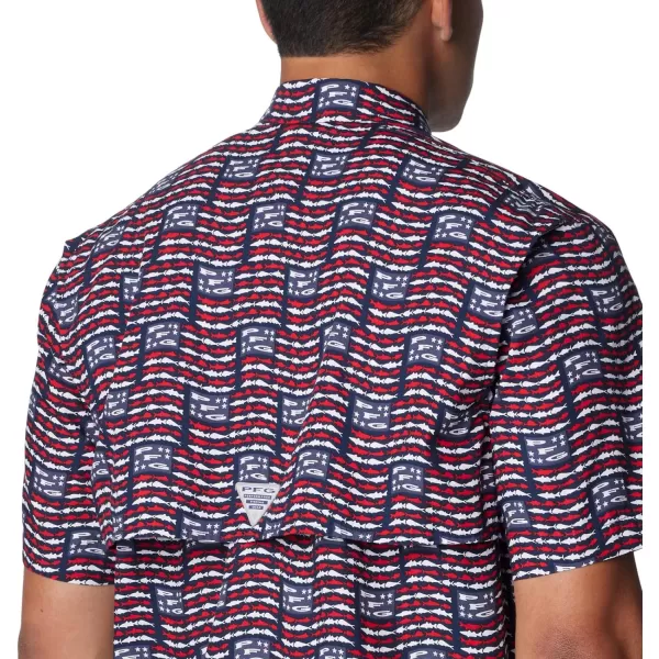 imageColumbia Mens Trollers Best Short Sleeve ShirtCollegiate NavyPfg Banner