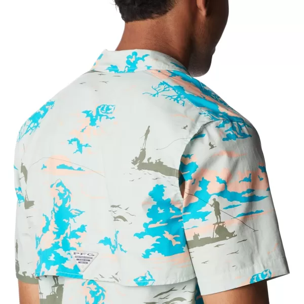 imageColumbia Mens Trollers Best Short Sleeve ShirtCool Green Casting Kings