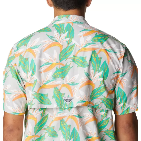 imageColumbia Mens Trollers Best Short Sleeve ShirtCool Grey Tuna Paradise Print