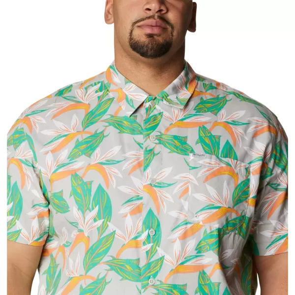 imageColumbia Mens Trollers Best Short Sleeve ShirtCool Grey Tuna Paradise Print