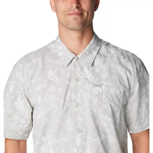imageColumbia Mens Trollers Best Short Sleeve ShirtCool GreyKahawai