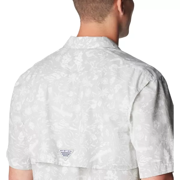imageColumbia Mens Trollers Best Short Sleeve ShirtCool GreyKahawai