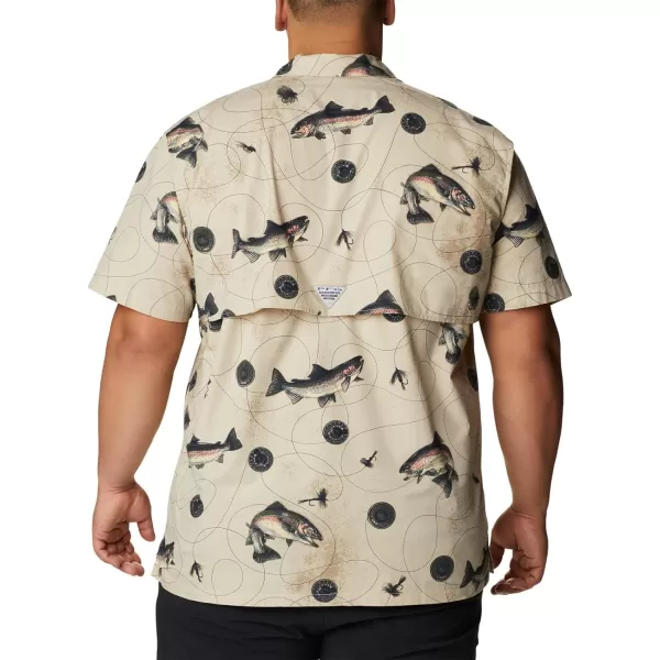 imageColumbia Mens Trollers Best Short Sleeve ShirtFossil Freshwater Dryfly Print