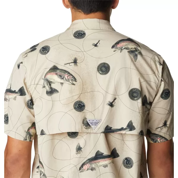 imageColumbia Mens Trollers Best Short Sleeve ShirtFossil Freshwater Dryfly Print