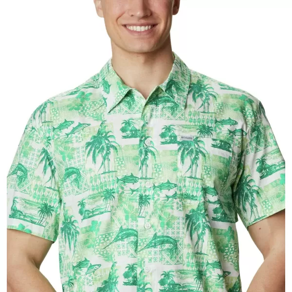 imageColumbia Mens Trollers Best Short Sleeve ShirtKey West Polynesian Print