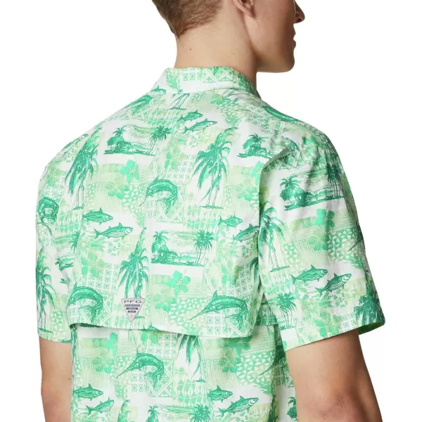 imageColumbia Mens Trollers Best Short Sleeve ShirtKey West Polynesian Print