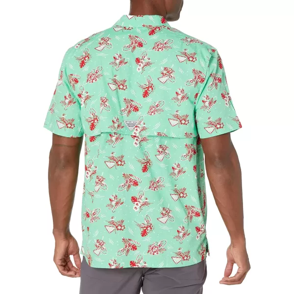 imageColumbia Mens Trollers Best Short Sleeve ShirtLight Jade Lite Me Up Print