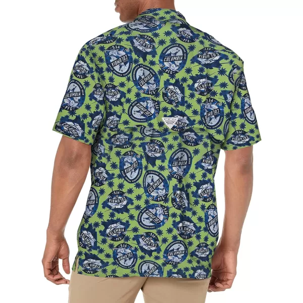 imageColumbia Mens Trollers Best Short Sleeve ShirtLime Glow Spirits N Sails Print