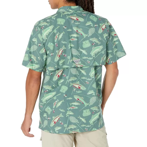 imageColumbia Mens Trollers Best Short Sleeve ShirtMetal Midwest Bounty Print