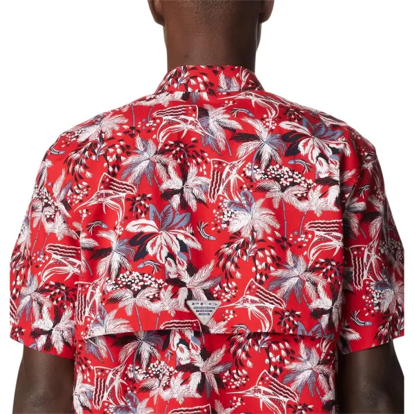 imageColumbia Mens Trollers Best Short Sleeve ShirtRed Spark Fireworks Fish Print