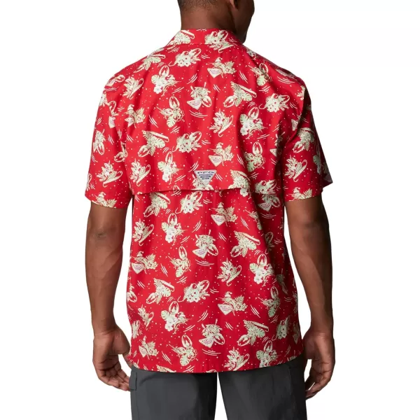 imageColumbia Mens Trollers Best Short Sleeve ShirtRed Spark Lite Me Up Print