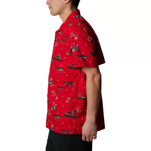 imageColumbia Mens Trollers Best Short Sleeve ShirtRed Spark Reel Joy Print
