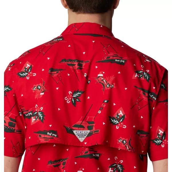 imageColumbia Mens Trollers Best Short Sleeve ShirtRed Spark Reel Joy Print