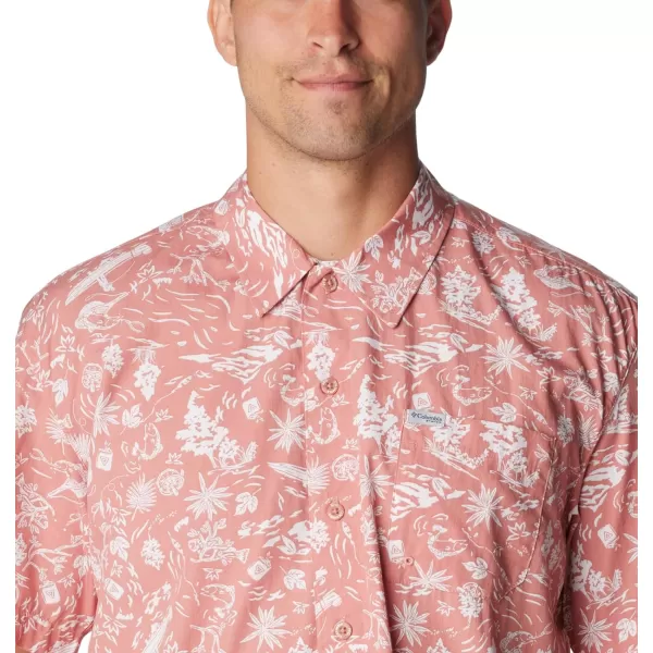 imageColumbia Mens Trollers Best Short Sleeve ShirtSandalwood PinkKahawai