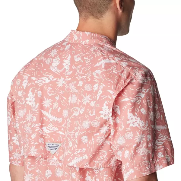imageColumbia Mens Trollers Best Short Sleeve ShirtSandalwood PinkKahawai