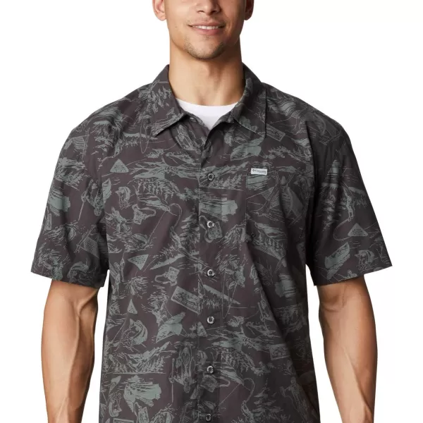 imageColumbia Mens Trollers Best Short Sleeve ShirtShark Freshwater Roots Print