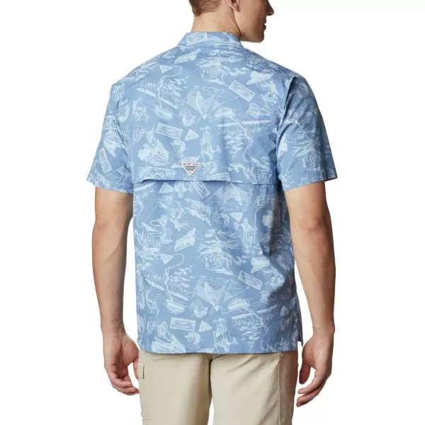 imageColumbia Mens Trollers Best Short Sleeve ShirtSkyler Freshwater Roots Print
