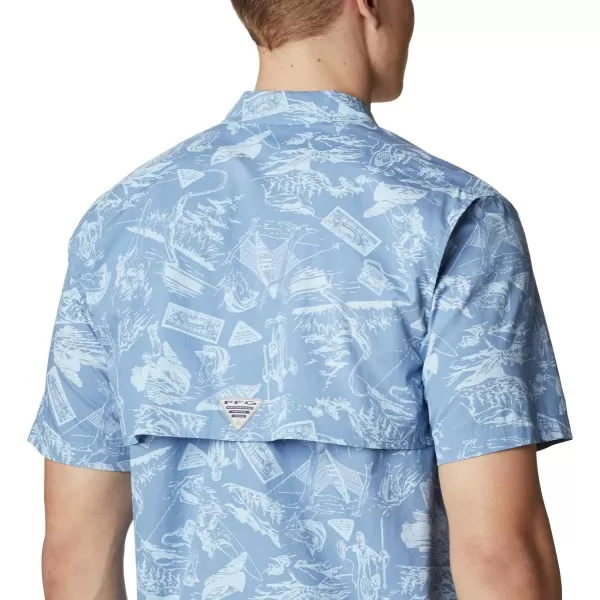 imageColumbia Mens Trollers Best Short Sleeve ShirtSkyler Freshwater Roots Print