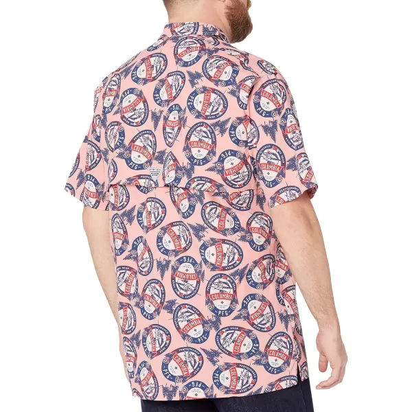 imageColumbia Mens Trollers Best Short Sleeve ShirtSorbet Holiday Spirits Print