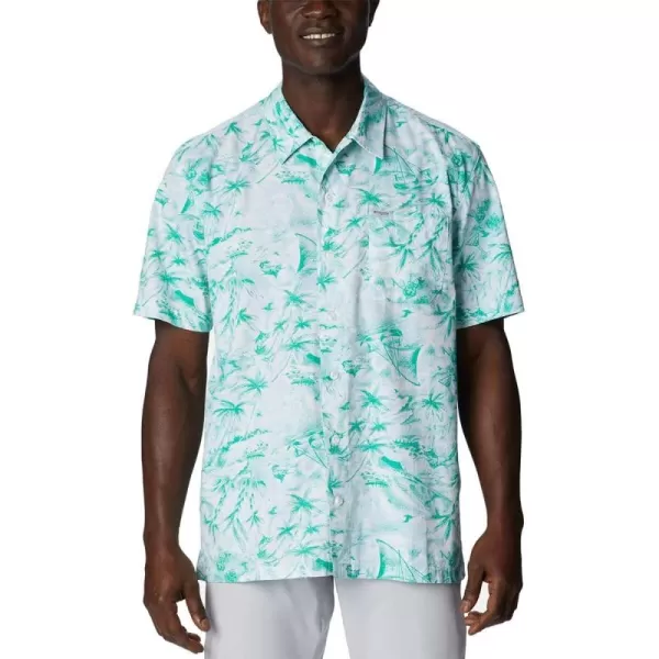 imageColumbia Mens Trollers Best Short Sleeve ShirtSpring Blue Seaday