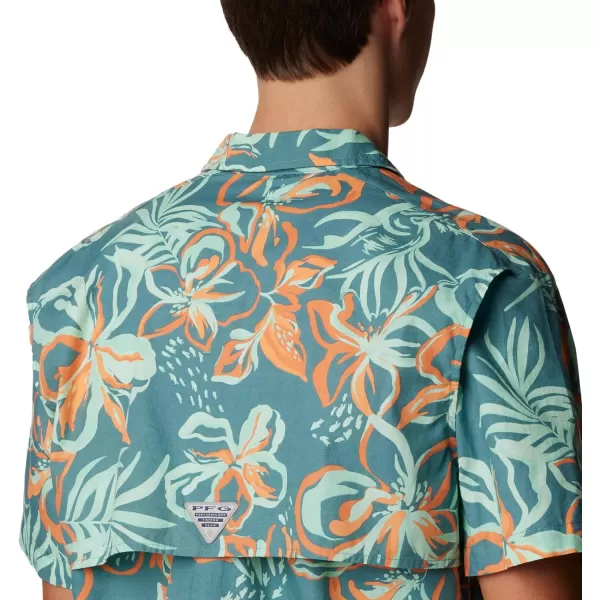 imageColumbia Mens Trollers Best Short Sleeve ShirtTranquil Teal Wildwaters Print