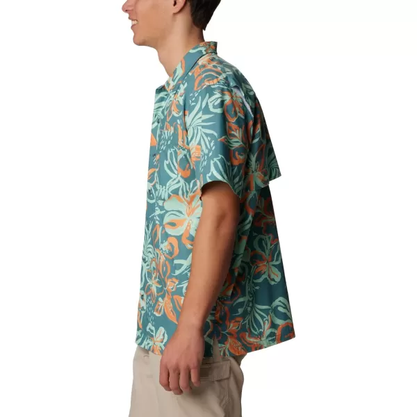 imageColumbia Mens Trollers Best Short Sleeve ShirtTranquil Teal Wildwaters Print
