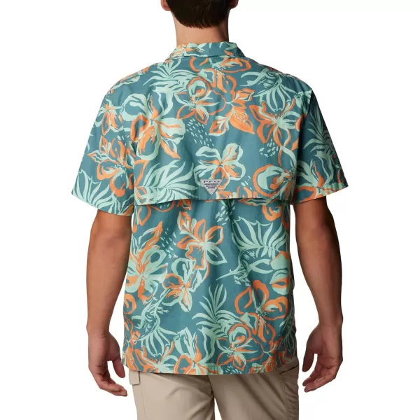 imageColumbia Mens Trollers Best Short Sleeve ShirtTranquil Teal Wildwaters Print