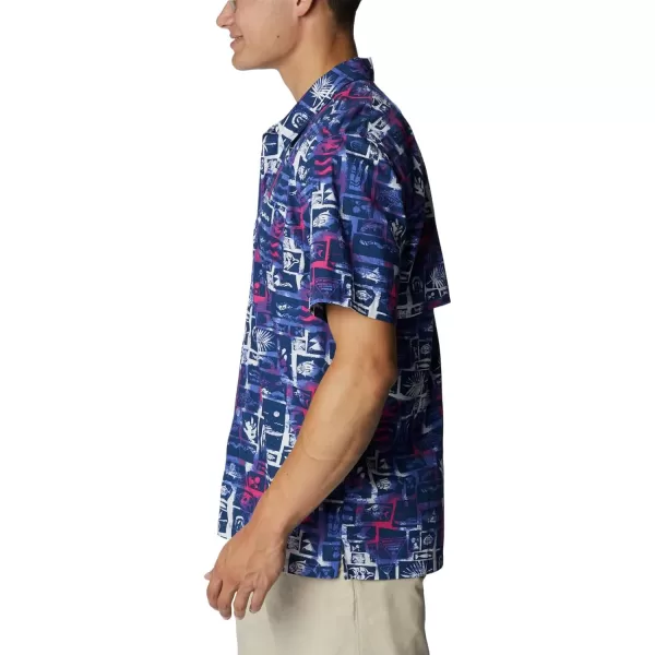 imageColumbia Mens Trollers Best Short Sleeve ShirtViolet Sea Punked Fish