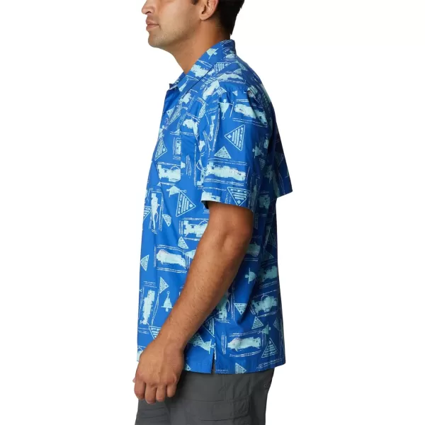imageColumbia Mens Trollers Best Short Sleeve ShirtVivid Blue Anchors Up