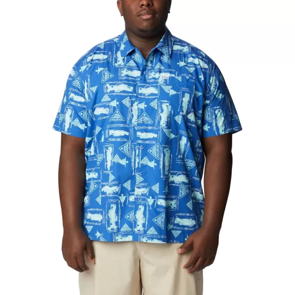 imageColumbia Mens Trollers Best Short Sleeve ShirtVivid Blue Anchors Up