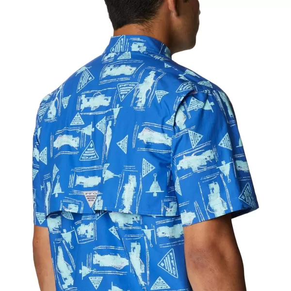 imageColumbia Mens Trollers Best Short Sleeve ShirtVivid Blue Anchors Up