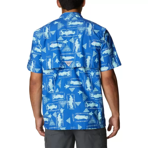 imageColumbia Mens Trollers Best Short Sleeve ShirtVivid Blue Anchors Up