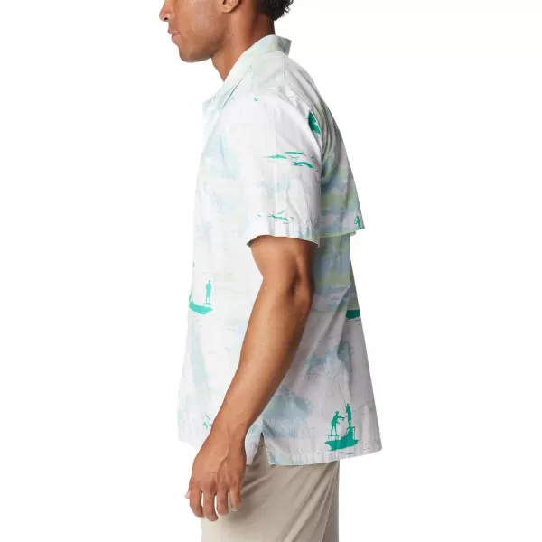 imageColumbia Mens Trollers Best Short Sleeve ShirtWhite Casting Kings