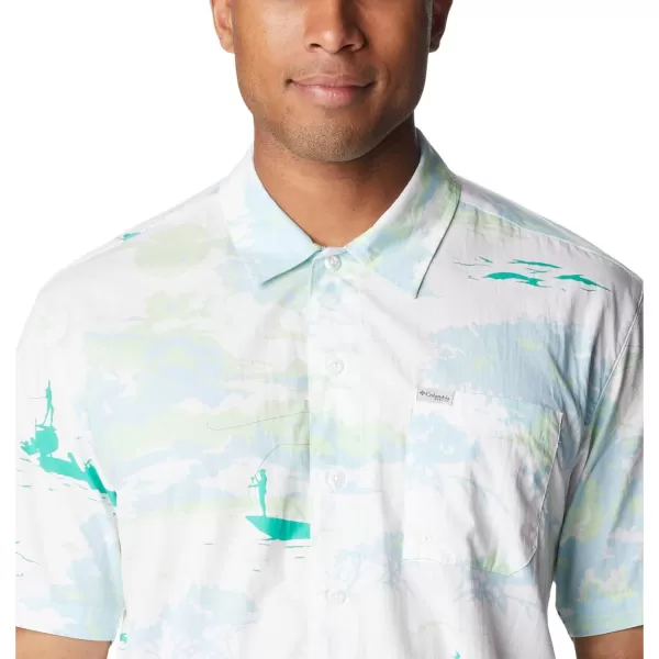 imageColumbia Mens Trollers Best Short Sleeve ShirtWhite Casting Kings