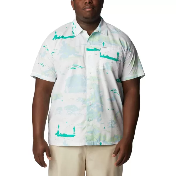 imageColumbia Mens Trollers Best Short Sleeve ShirtWhite Casting Kings