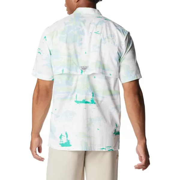 imageColumbia Mens Trollers Best Short Sleeve ShirtWhite Casting Kings