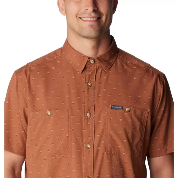 imageColumbia Mens Utilizer Printed Woven Short SleeveAuburn Dawn Dot Multicolor