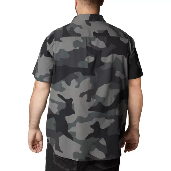 imageColumbia Mens Utilizer Printed Woven Short SleeveBlack Mod Camo