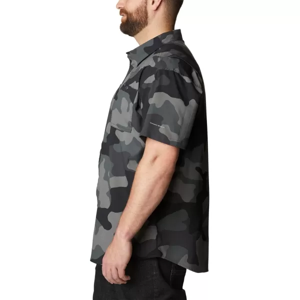 imageColumbia Mens Utilizer Printed Woven Short SleeveBlack Mod Camo