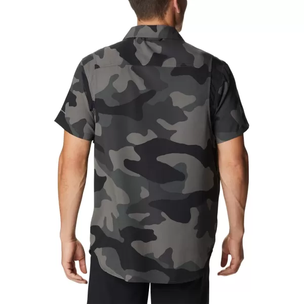 imageColumbia Mens Utilizer Printed Woven Short SleeveBlack Mod Camo