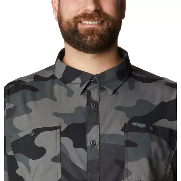 imageColumbia Mens Utilizer Printed Woven Short SleeveBlack Mod Camo