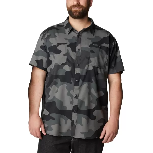 imageColumbia Mens Utilizer Printed Woven Short SleeveBlack Mod Camo