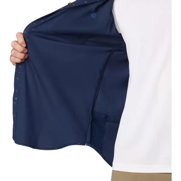 imageColumbia Mens Utilizer Printed Woven Short SleeveCollegiate Navy Dawn Dot Multicolor