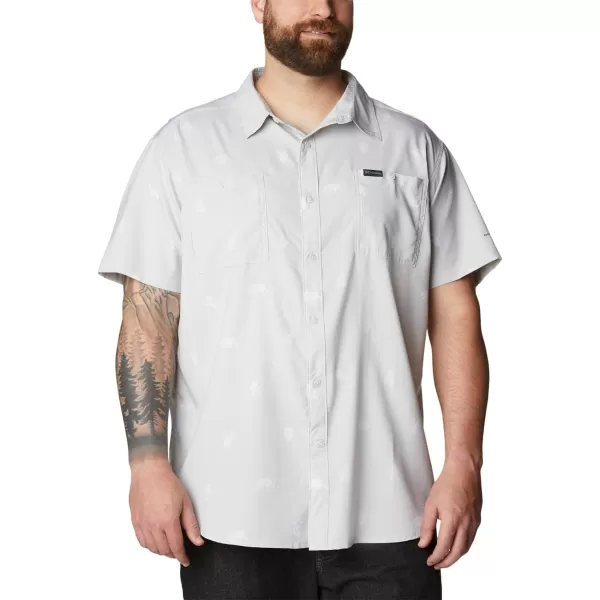 imageColumbia Mens Utilizer Printed Woven Short SleeveNimbus Grey Camp Social
